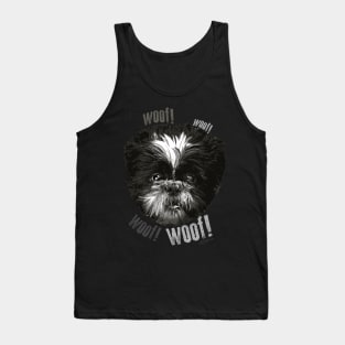 Shih-Tzu Says Woof Woof Tank Top